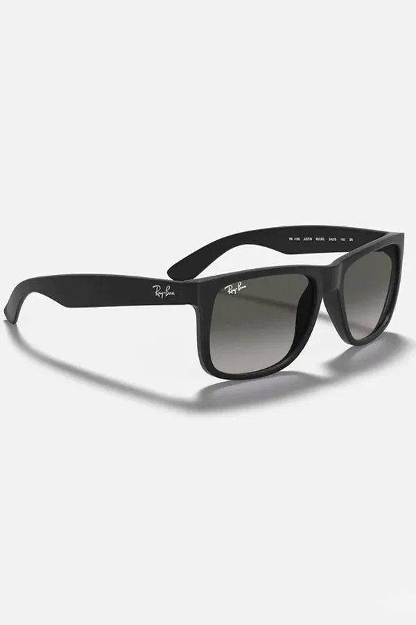 Ray-Ban Justin Sunglasses - Rubber Black/Grey