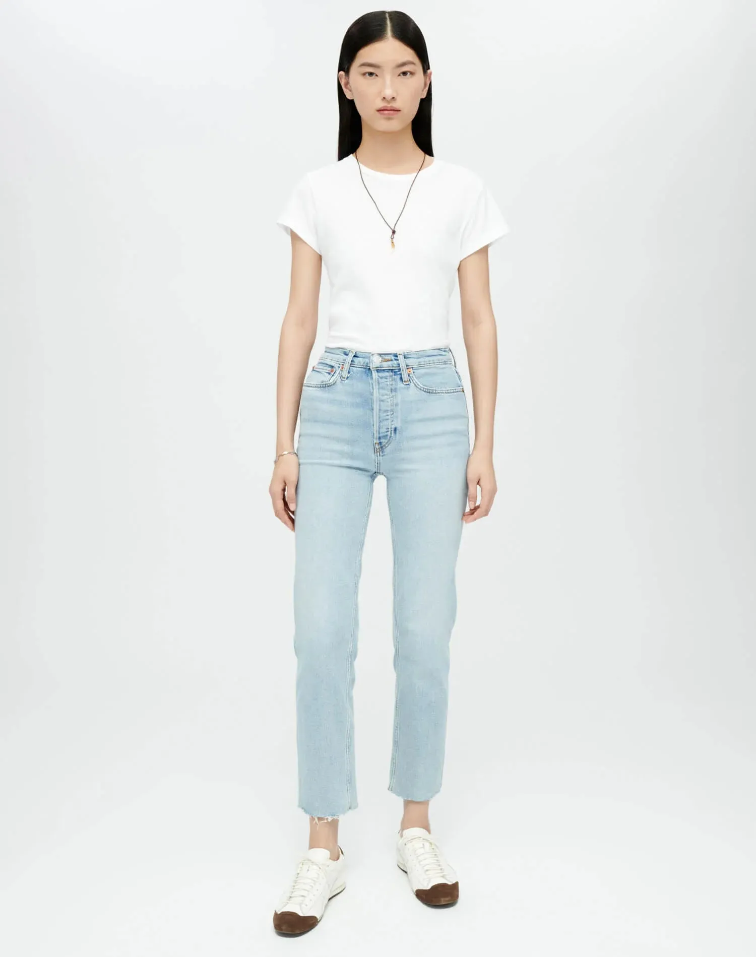 RE/DONE High Rise Stove Pipe jeans with Comfort Stretch - 90s inspired