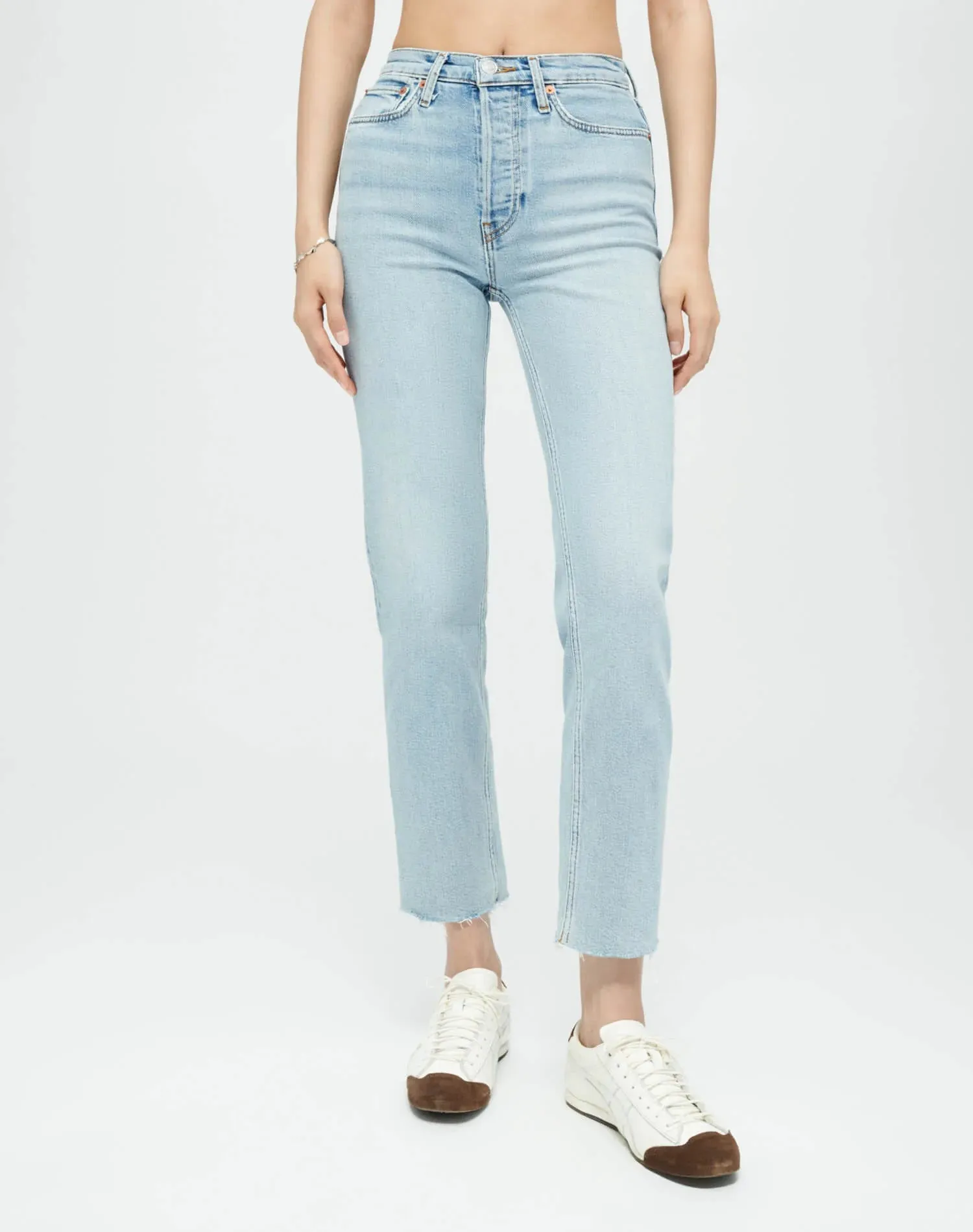 RE/DONE High Rise Stove Pipe jeans with Comfort Stretch - 90s inspired