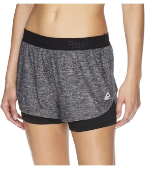 Reebok Womens Cardio Running Athletic Workout Shorts