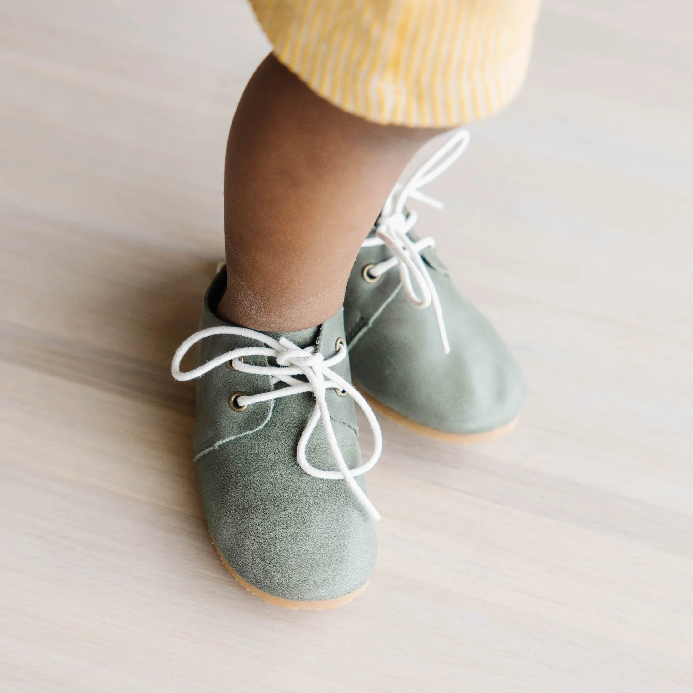 Sage Oxfords - Hard Sole