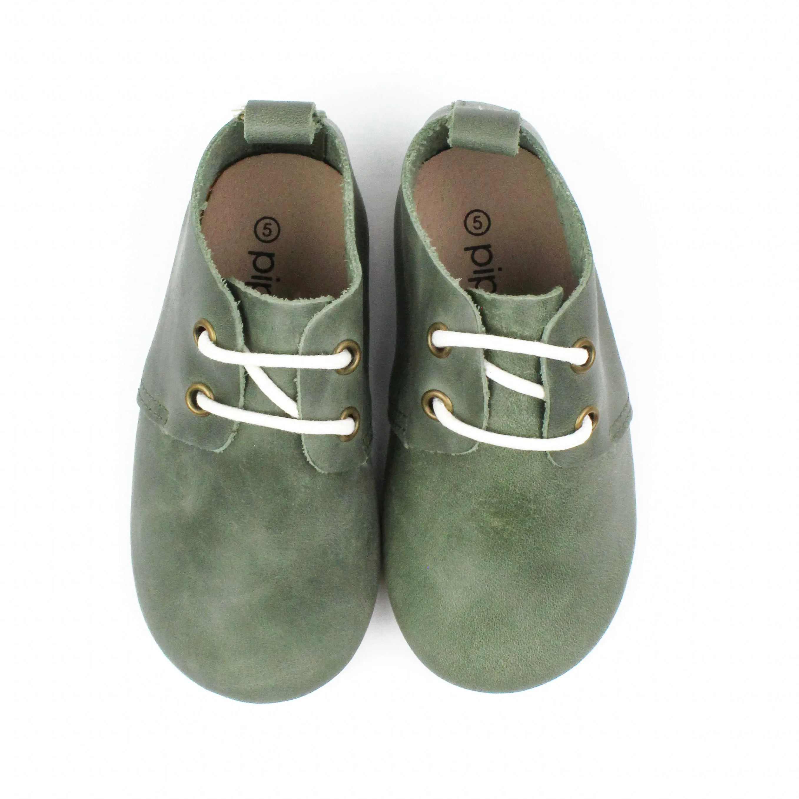 Sage Oxfords - Hard Sole