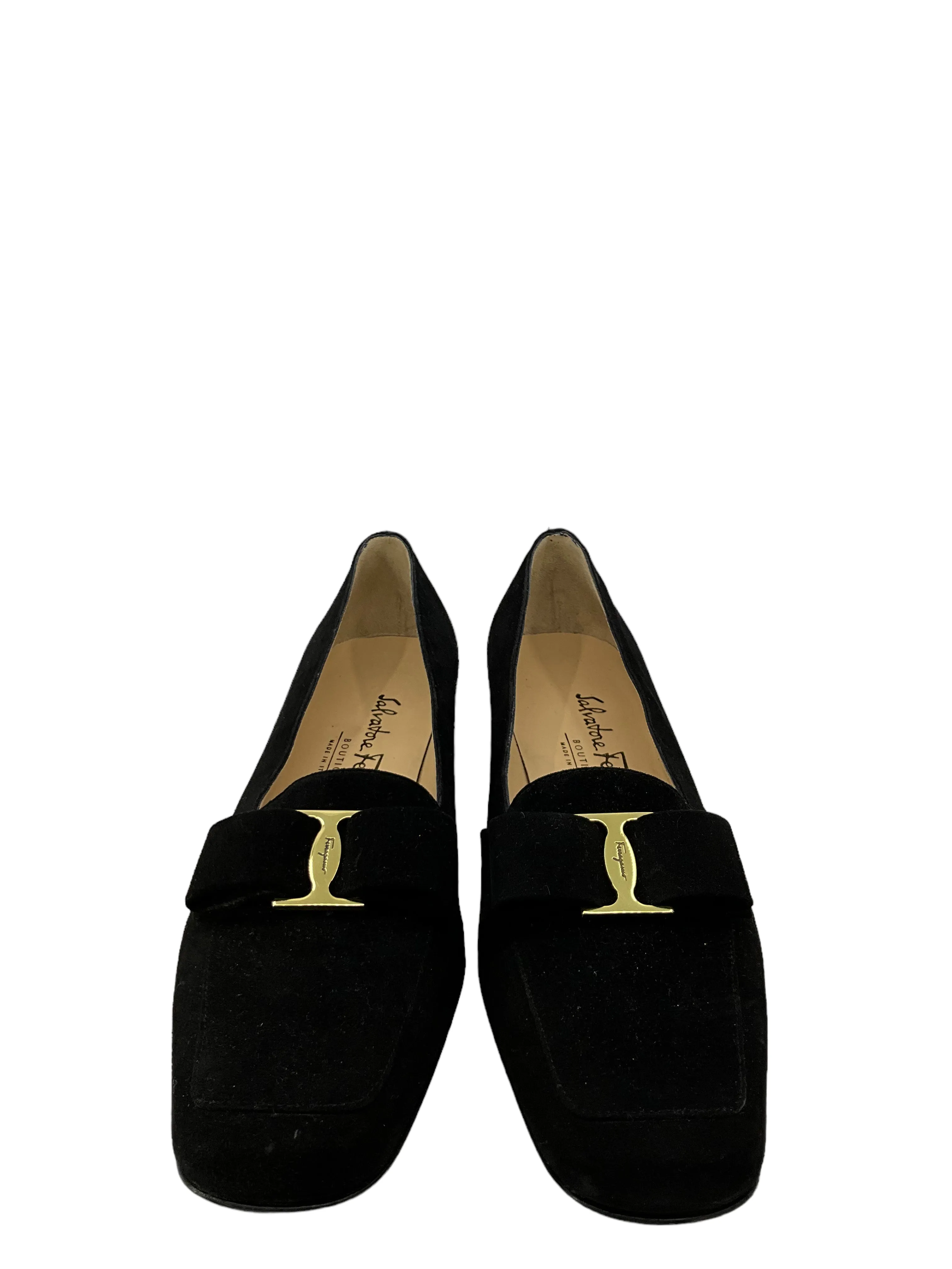 Salvatore Ferragamo suede loafers size 7.