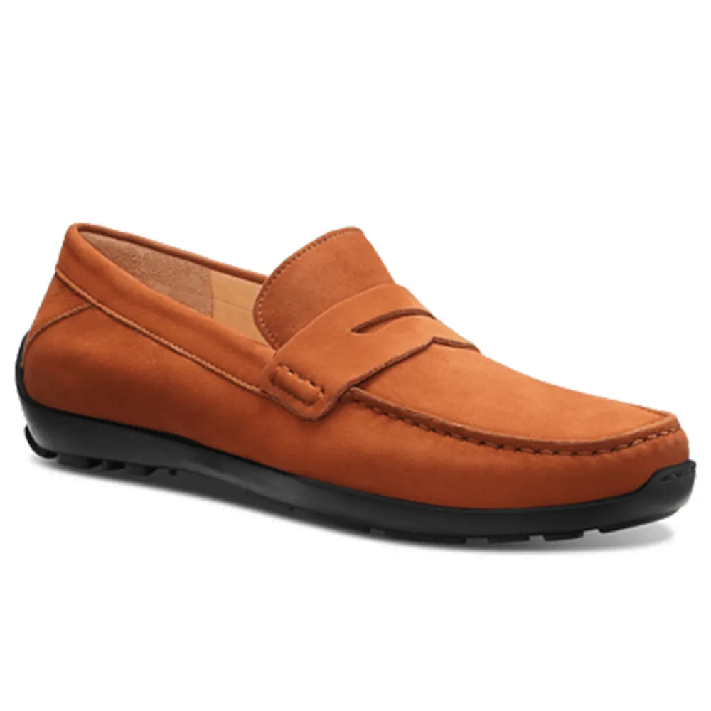 Samuel Hubbard Free Spirit for Him Suede Drivers Tumbled Tan