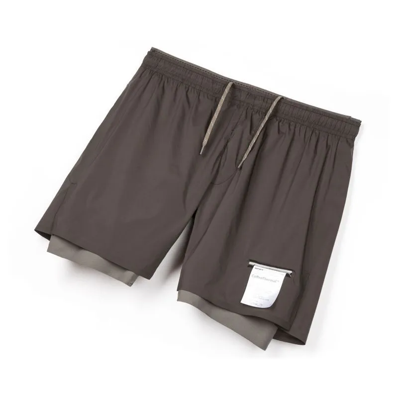 Satisfy Running Thermal Shorts - Pantaloncini da running - coffee color