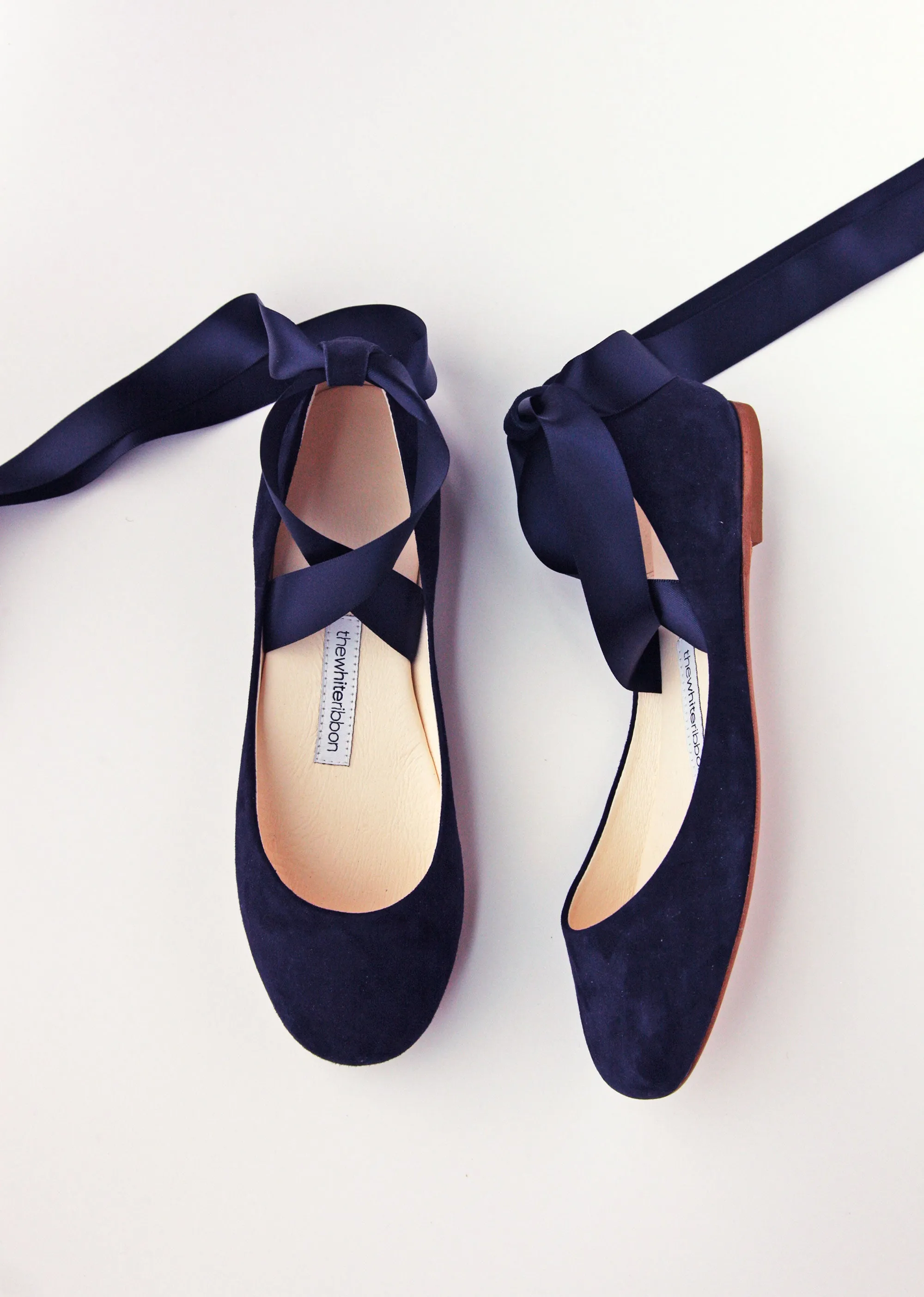 Siena Navy Nubuck Ballet Flats | Shop Now!