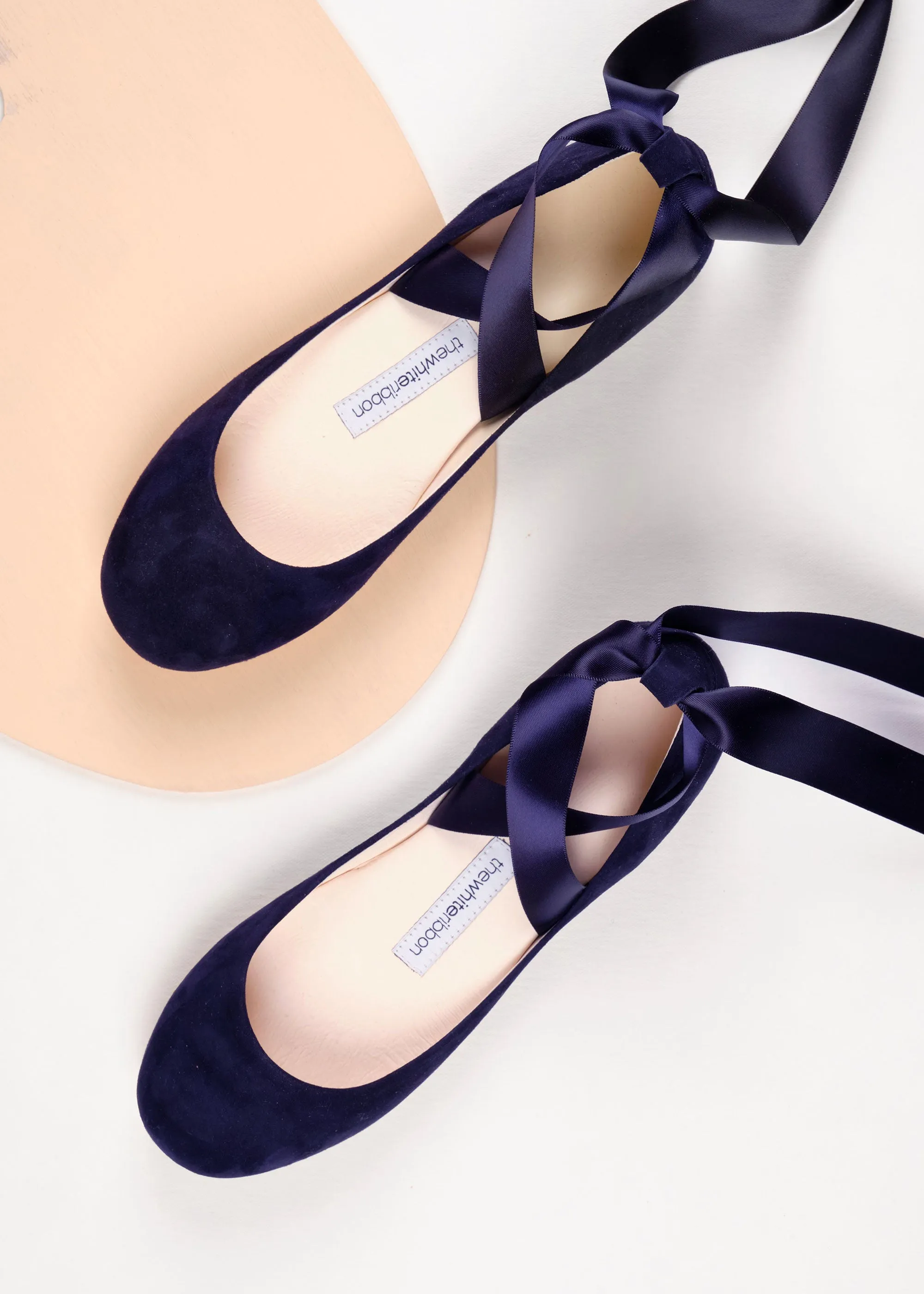 Siena Navy Nubuck Ballet Flats | Shop Now!