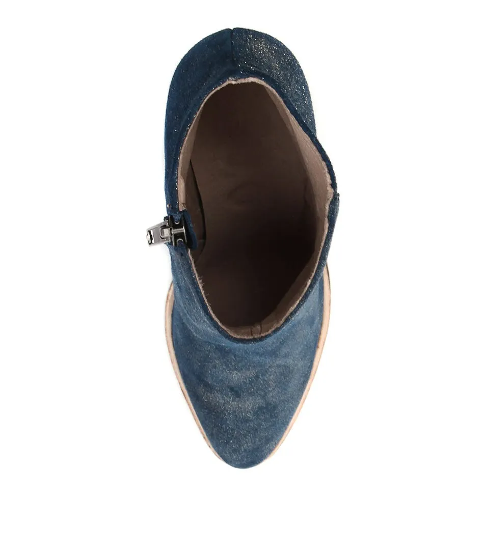 SILENT D Elia Navy Dust Suede