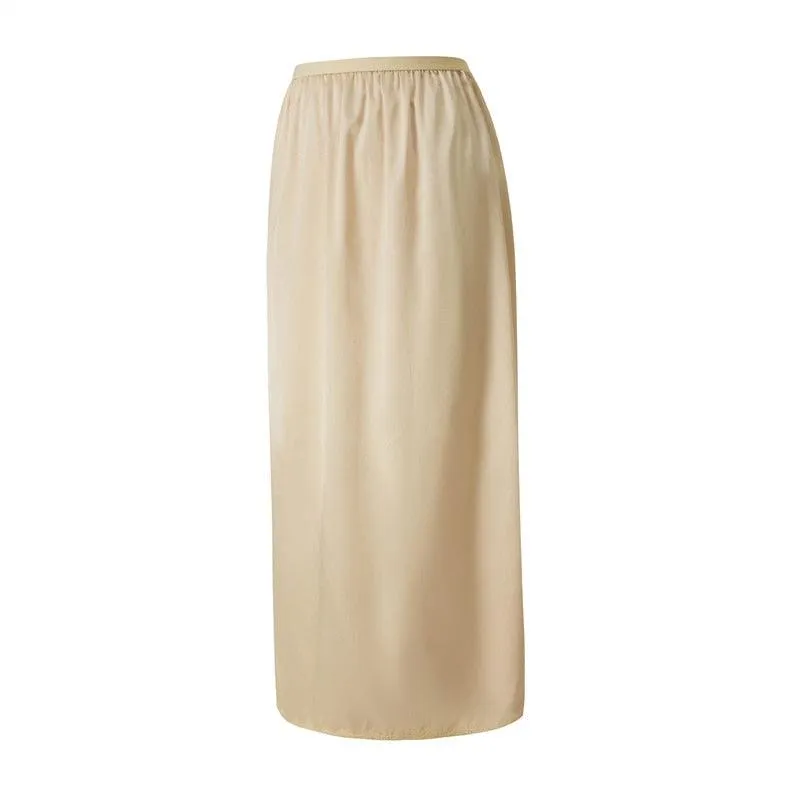 Silk skirt, high waisted, long skirt