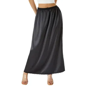 Silk skirt, high waisted, long skirt