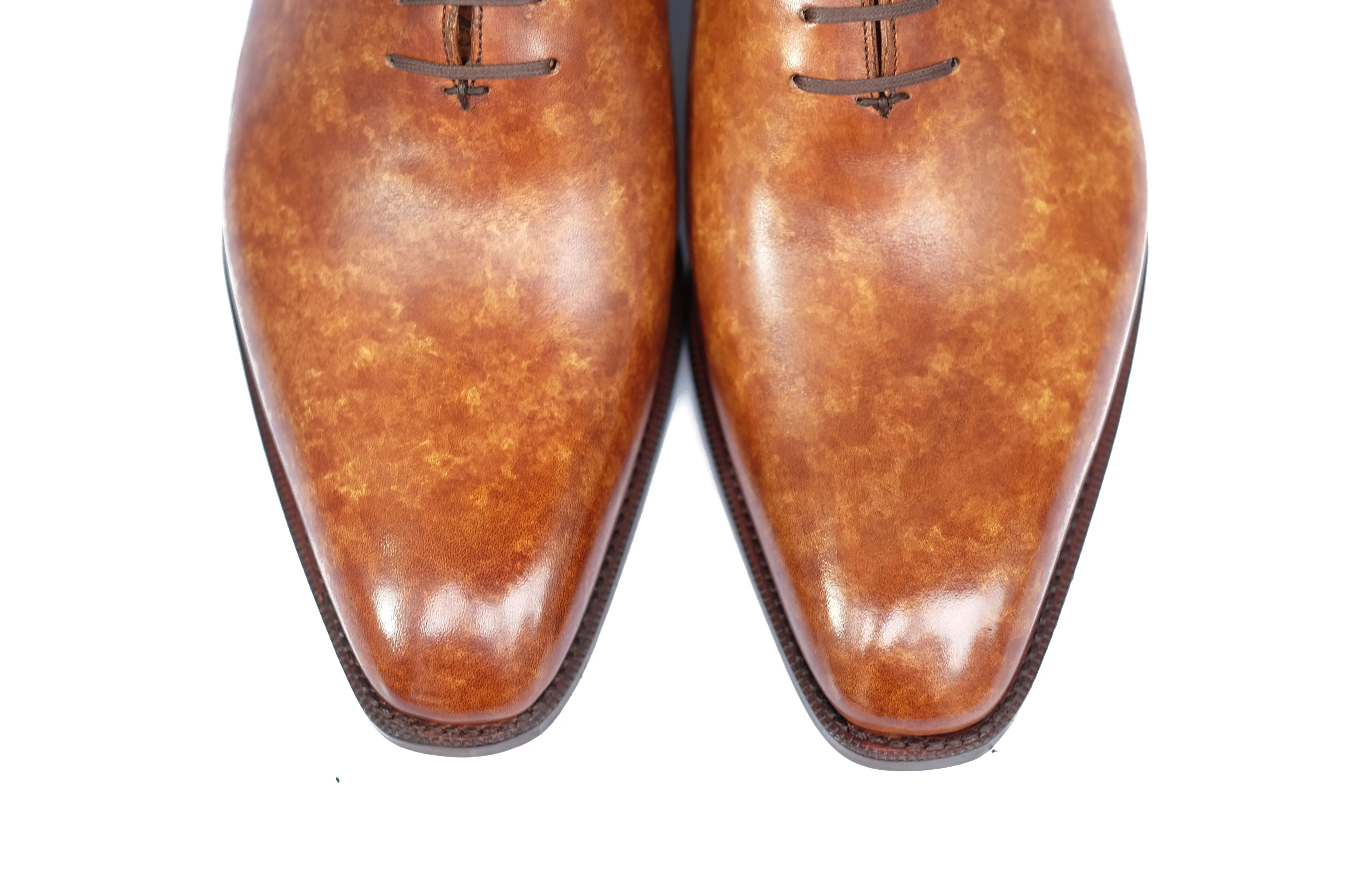 Skyway - MTO - Gold Marble Patina - LPB Last - Single Leather Sole.