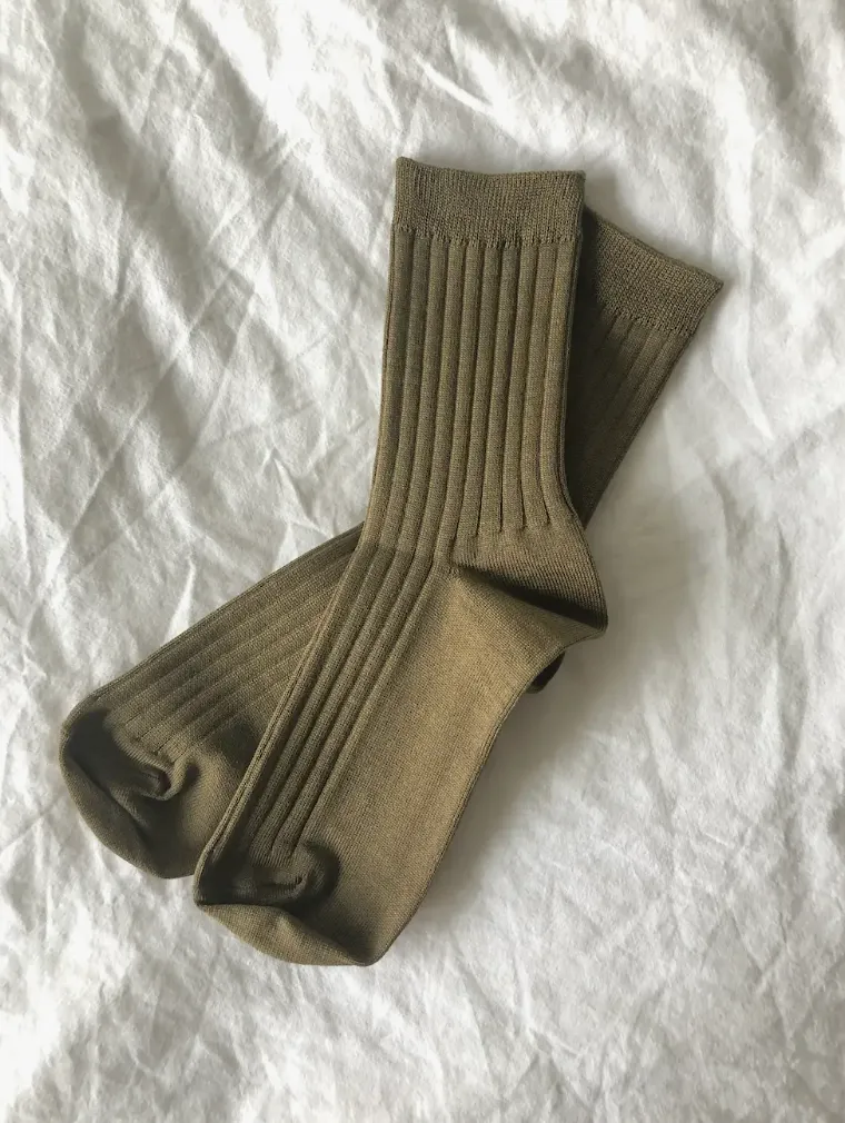 Socks - Mercerized Combed Cotton Rib