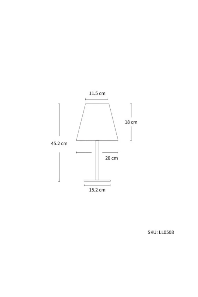 Solar LED Table Lamp, 45cm