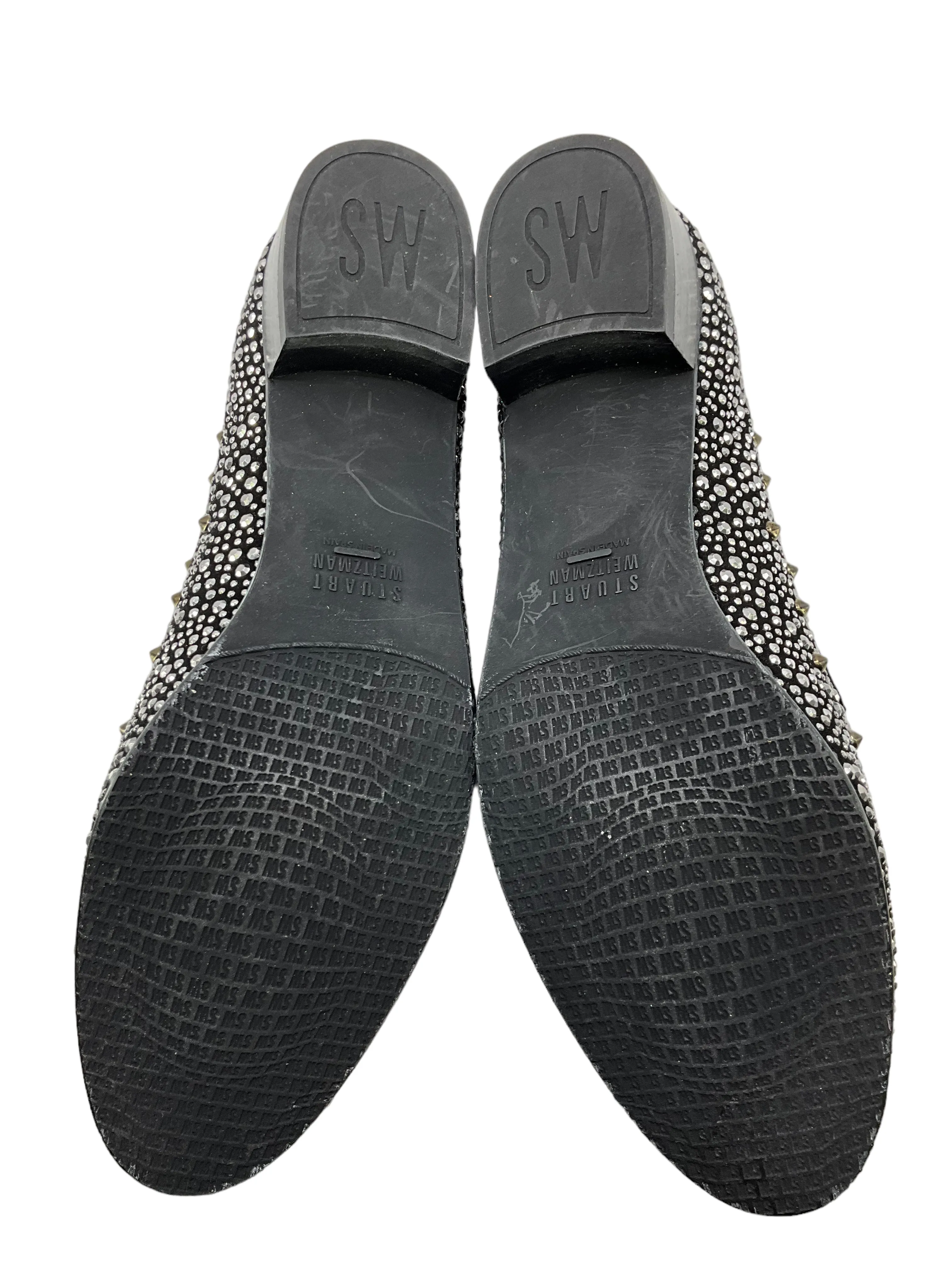 Stuart Weitzman Embellished Smoking Slippers 7.5 - Buy Online Now