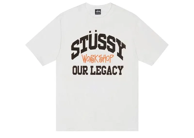 Stussy x Our Legacy Work Shop Collegiate Pigment Dyed Tee Natural