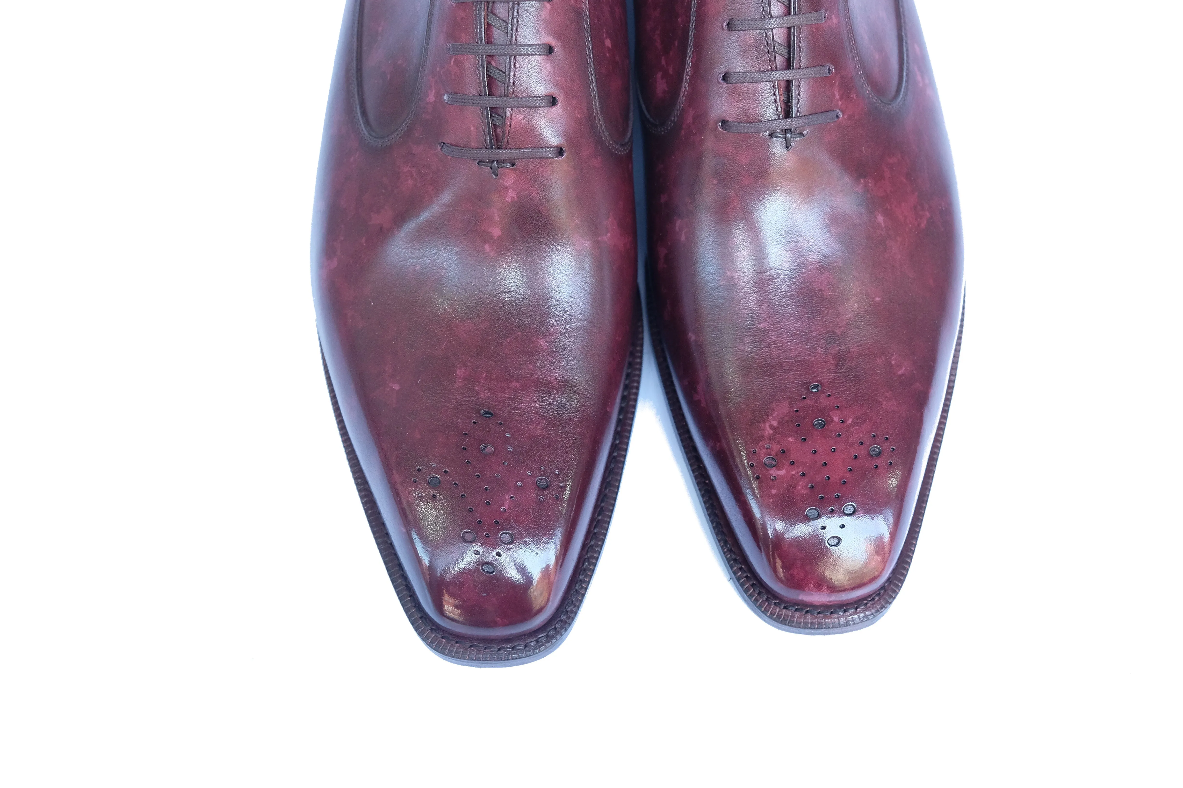 Tacoma MTO Mulberry Marble Patina MGF Last Single Leather Sole