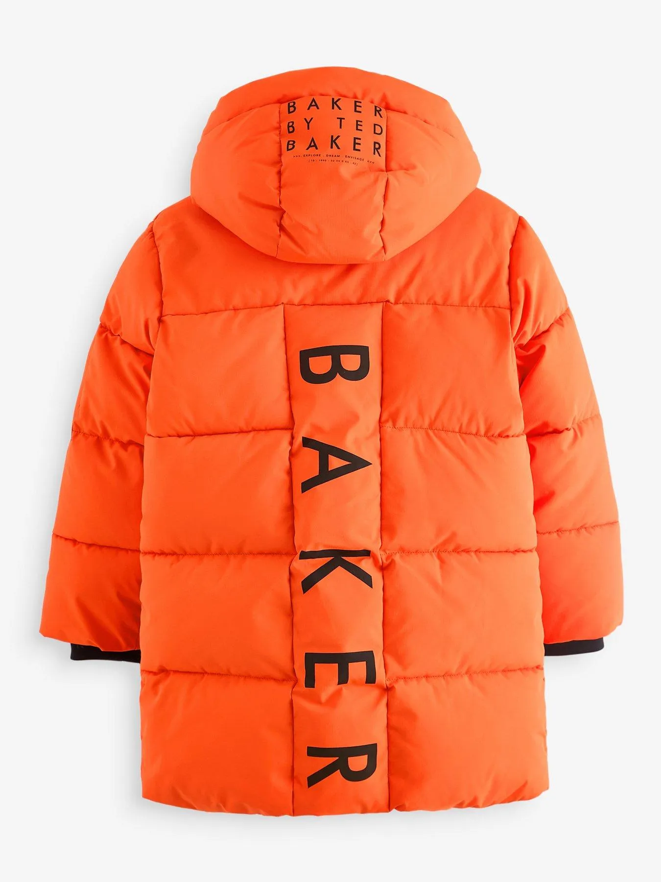 Ted Baker Baker By Ted Baker Longline Orange Padded Coat