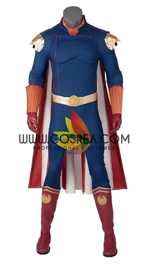 The Boys Homelander cosplay costume in navy blue version