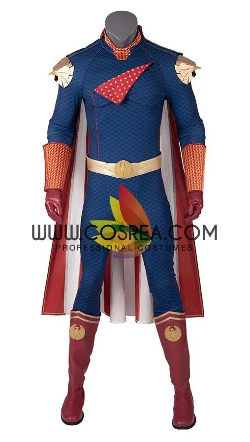 The Boys Homelander cosplay costume in navy blue version