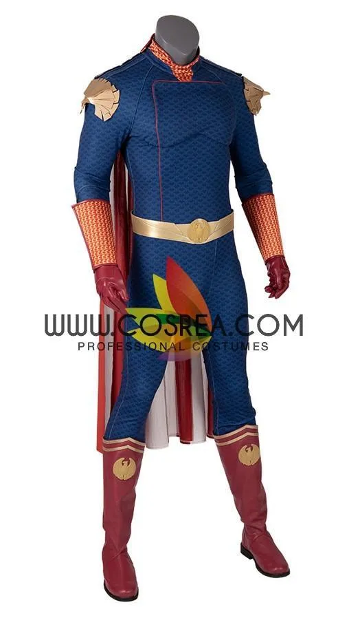 The Boys Homelander cosplay costume in navy blue version