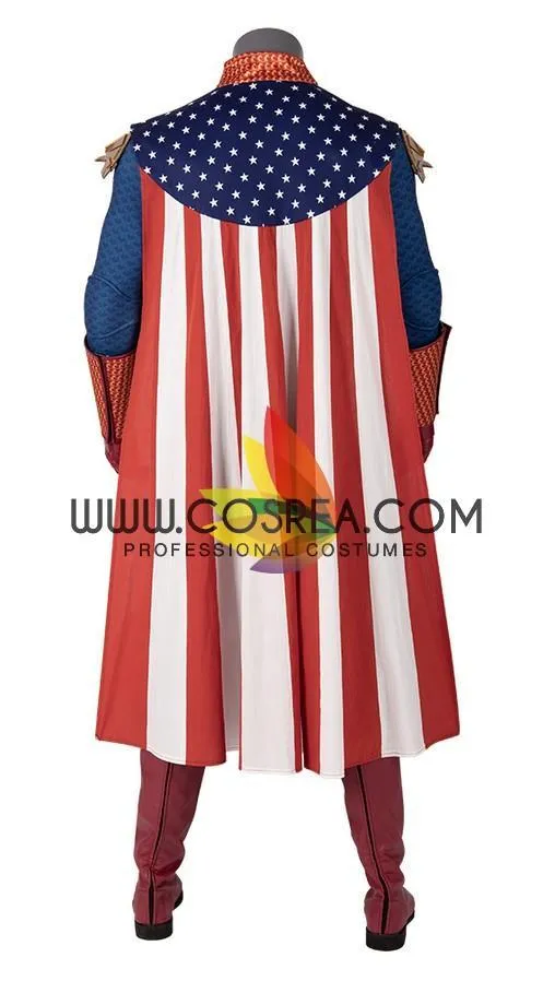 The Boys Homelander cosplay costume in navy blue version