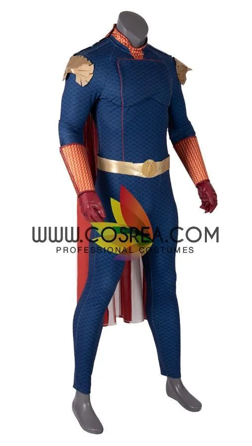 The Boys Homelander cosplay costume in navy blue version