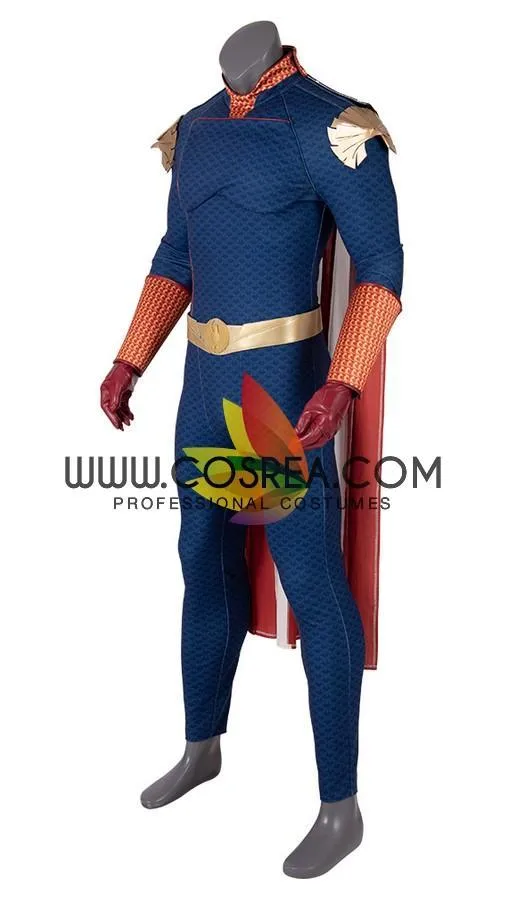 The Boys Homelander cosplay costume in navy blue version