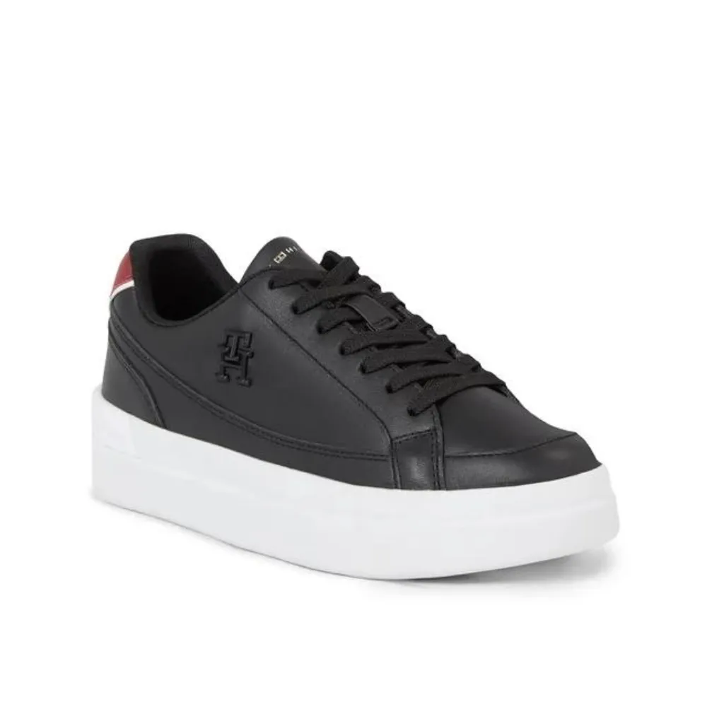 Tommy Hilfiger Fw07568 Black Court Sneaker