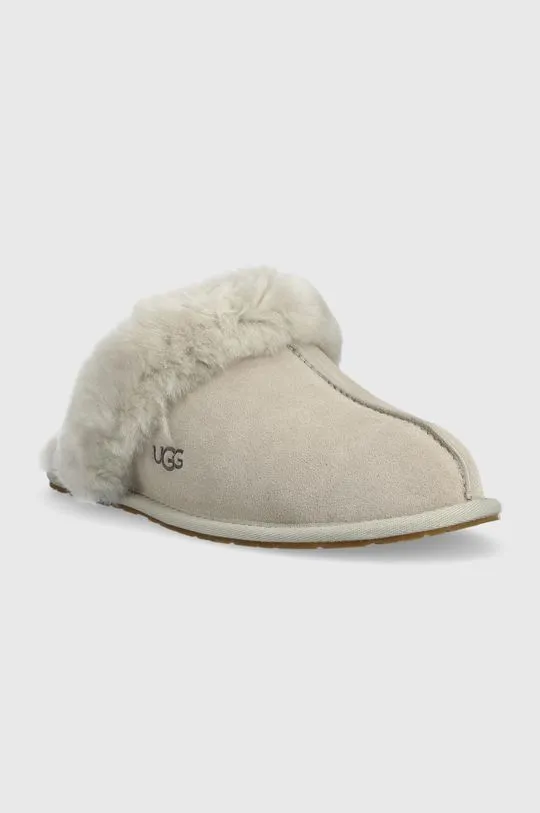 UGG suede slippers W Scuffette II gray color 1106872.GOA