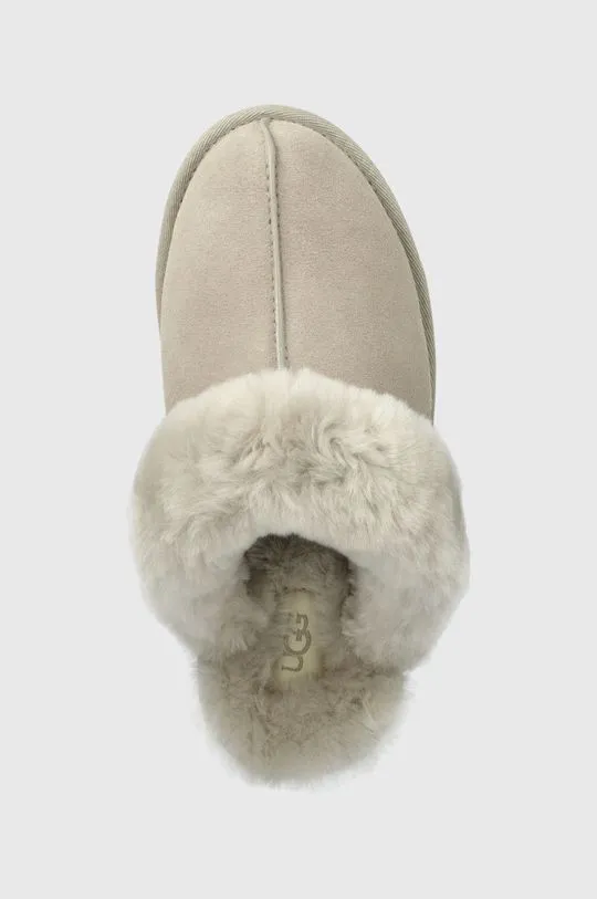 UGG suede slippers W Scuffette II gray color 1106872.GOA