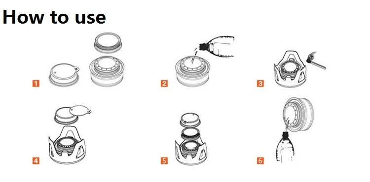 Ultra-lightweight alcohol stove for camping - Widesea 140g