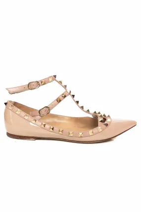 Valentino Rockstud Flats Size 37.5