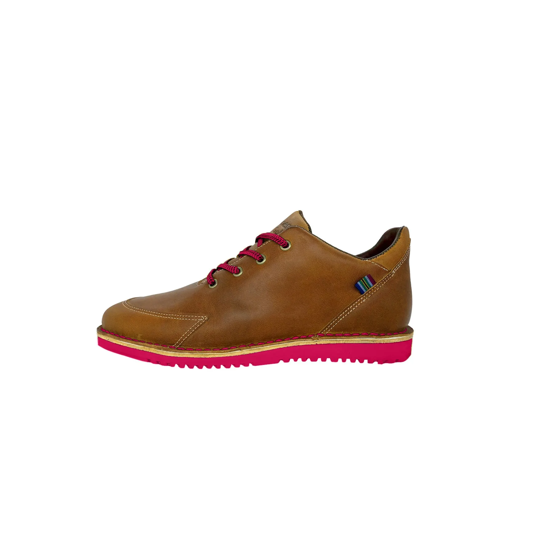 Veldskoen Hadeda Loft Golf Shoe - Hot Pink Sole