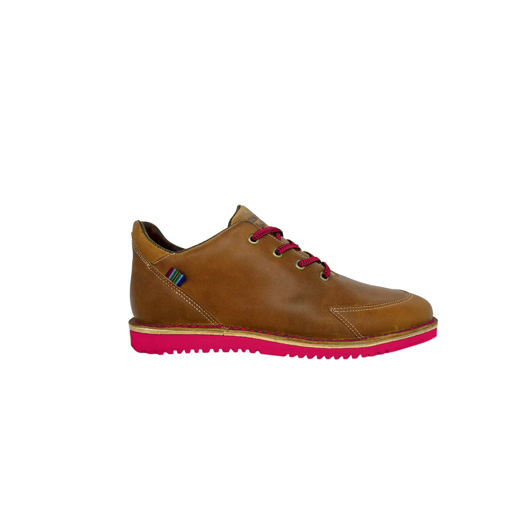 Veldskoen Hadeda Loft Golf Shoe - Hot Pink Sole