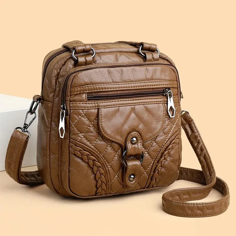 Vintage Leather Small Bag - Cool Backpack RV243