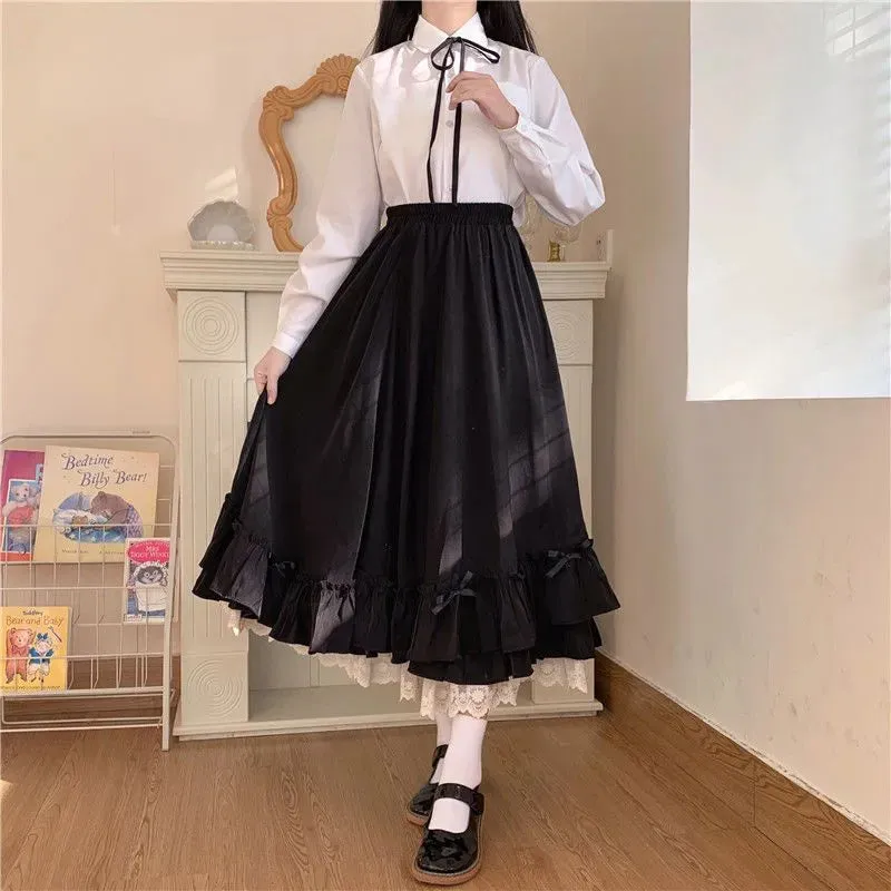 Vintage Pleated A-Line Ball Gown Long Midi Skirt – Elevate Your Style! Women's Fashion.