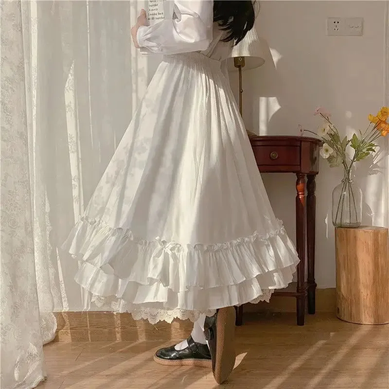 Vintage Pleated A-Line Ball Gown Long Midi Skirt – Elevate Your Style! Women's Fashion.