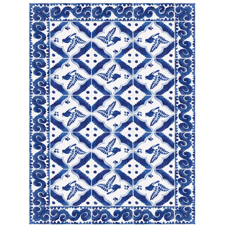 Vinyl Rugs - El Retiro Bird Tile - Buy Now!