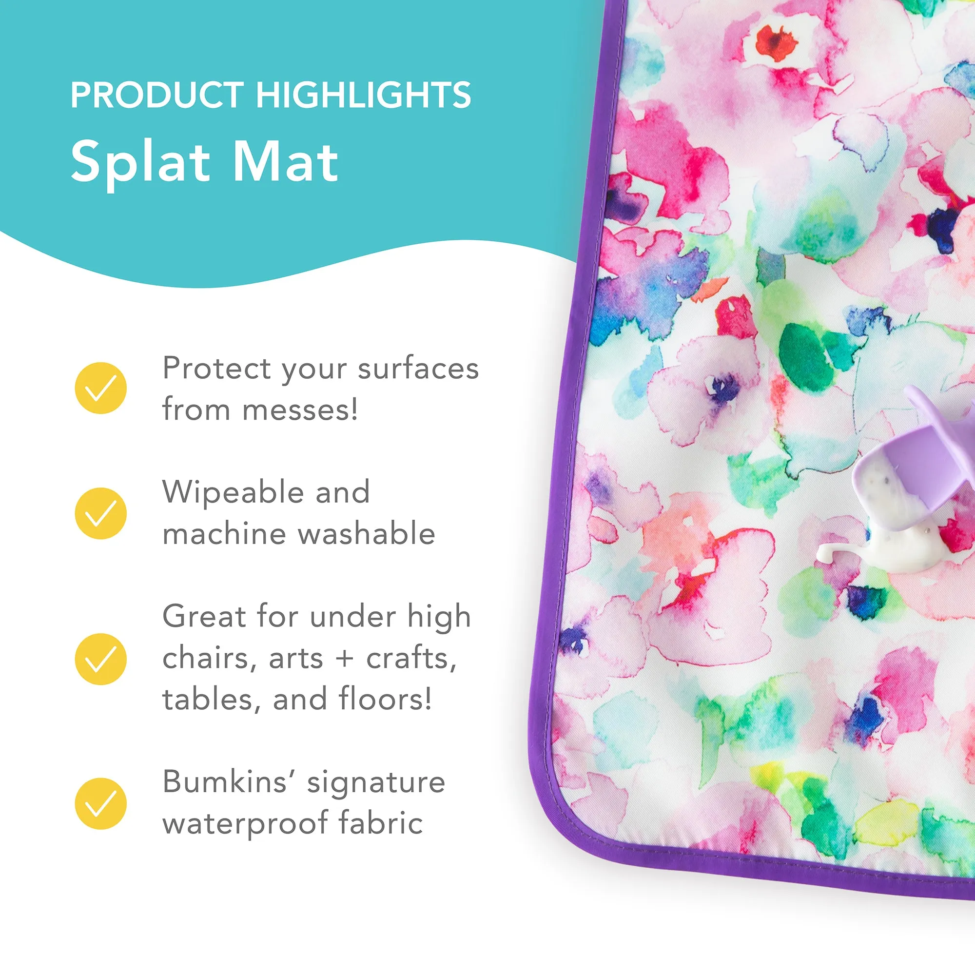 Watercolor Splat Mat