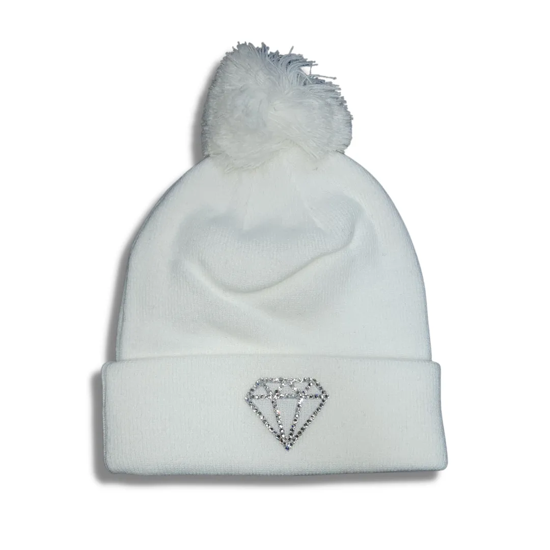 White Diamond Kicks Beanie