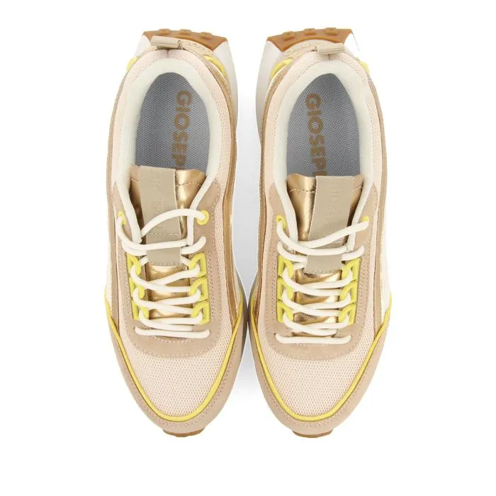 WHITE SNEAKERS WITH NUDE DETAILS FOR WOMEN BALLAGAT