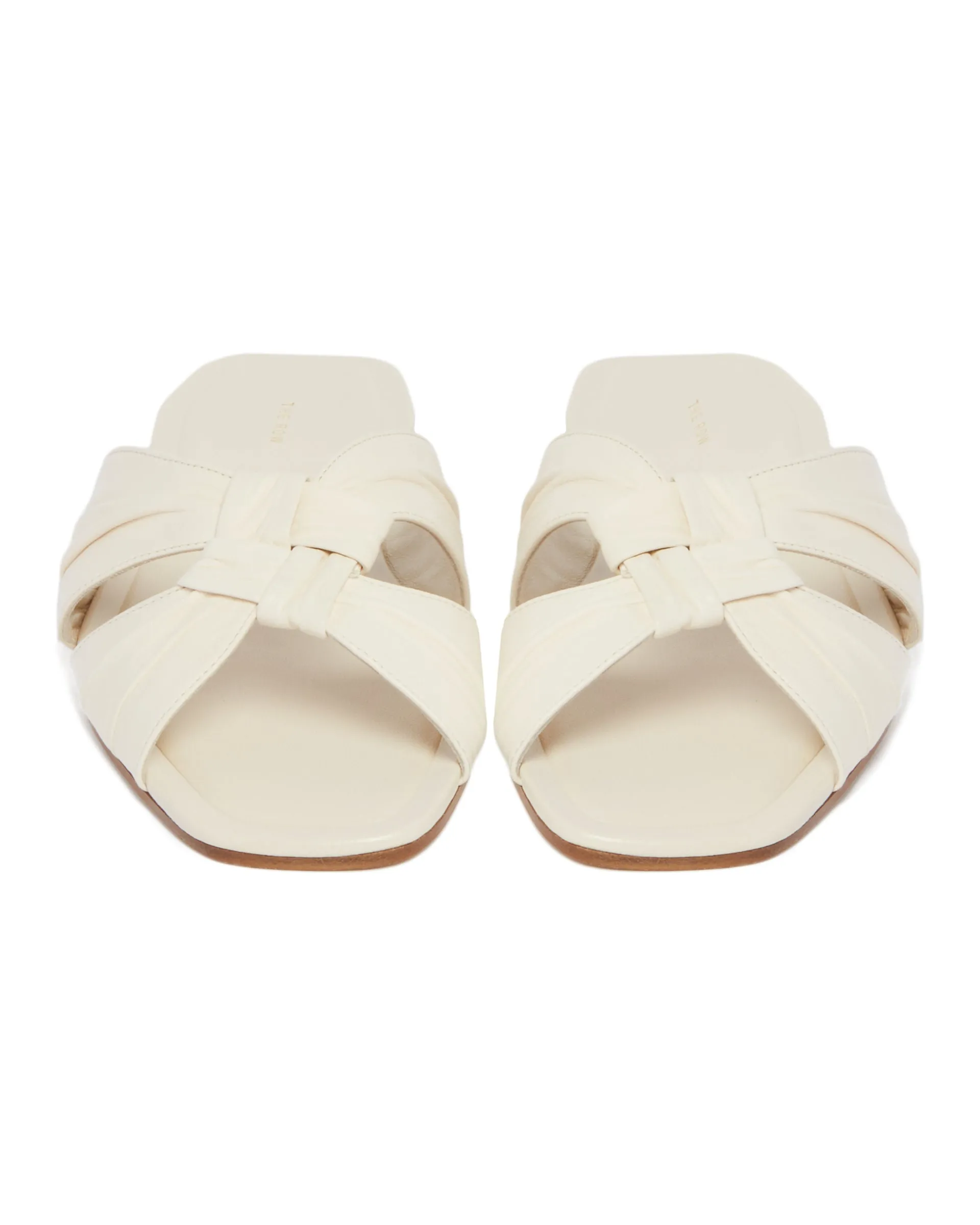 White Soft Knot Flats