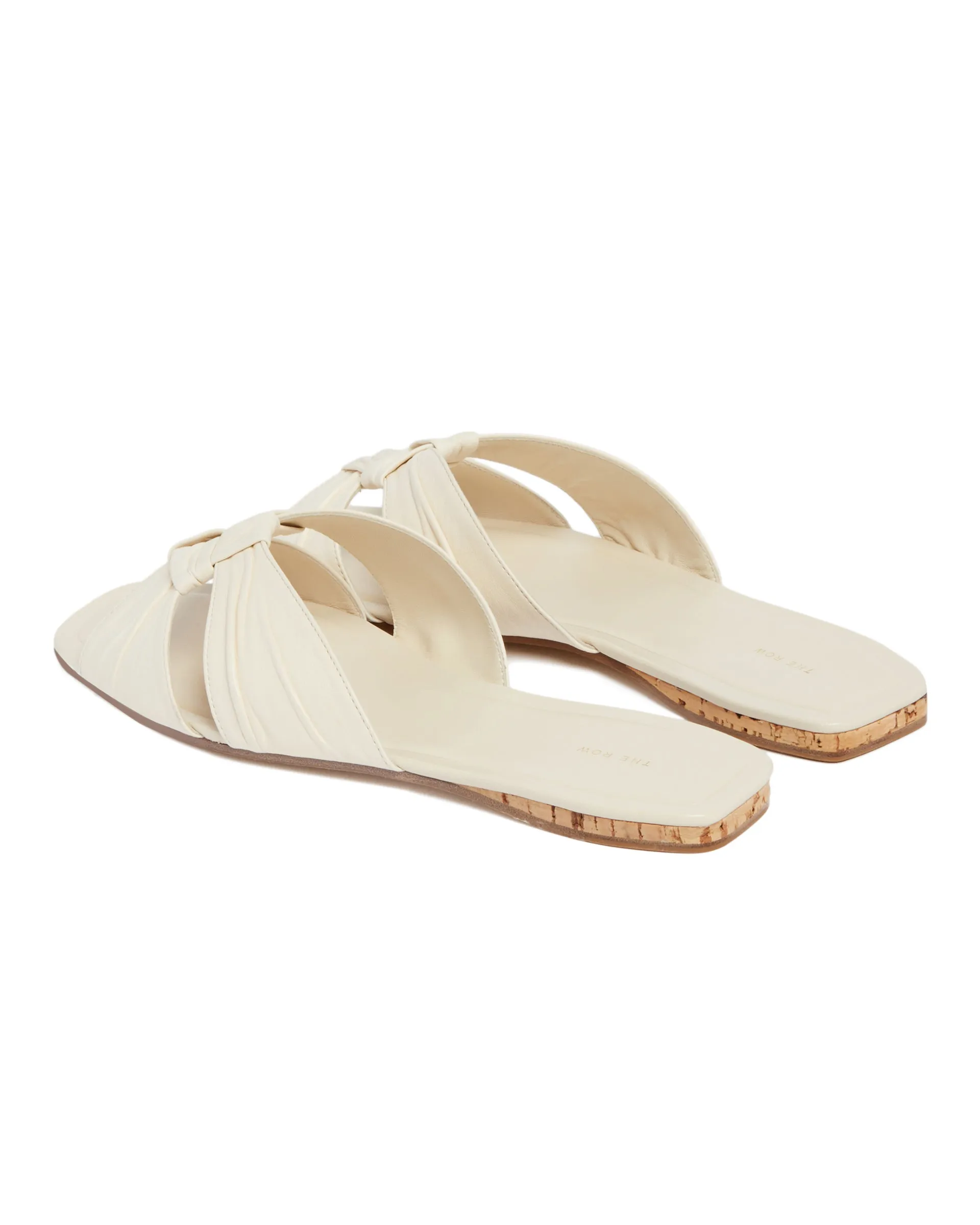 White Soft Knot Flats