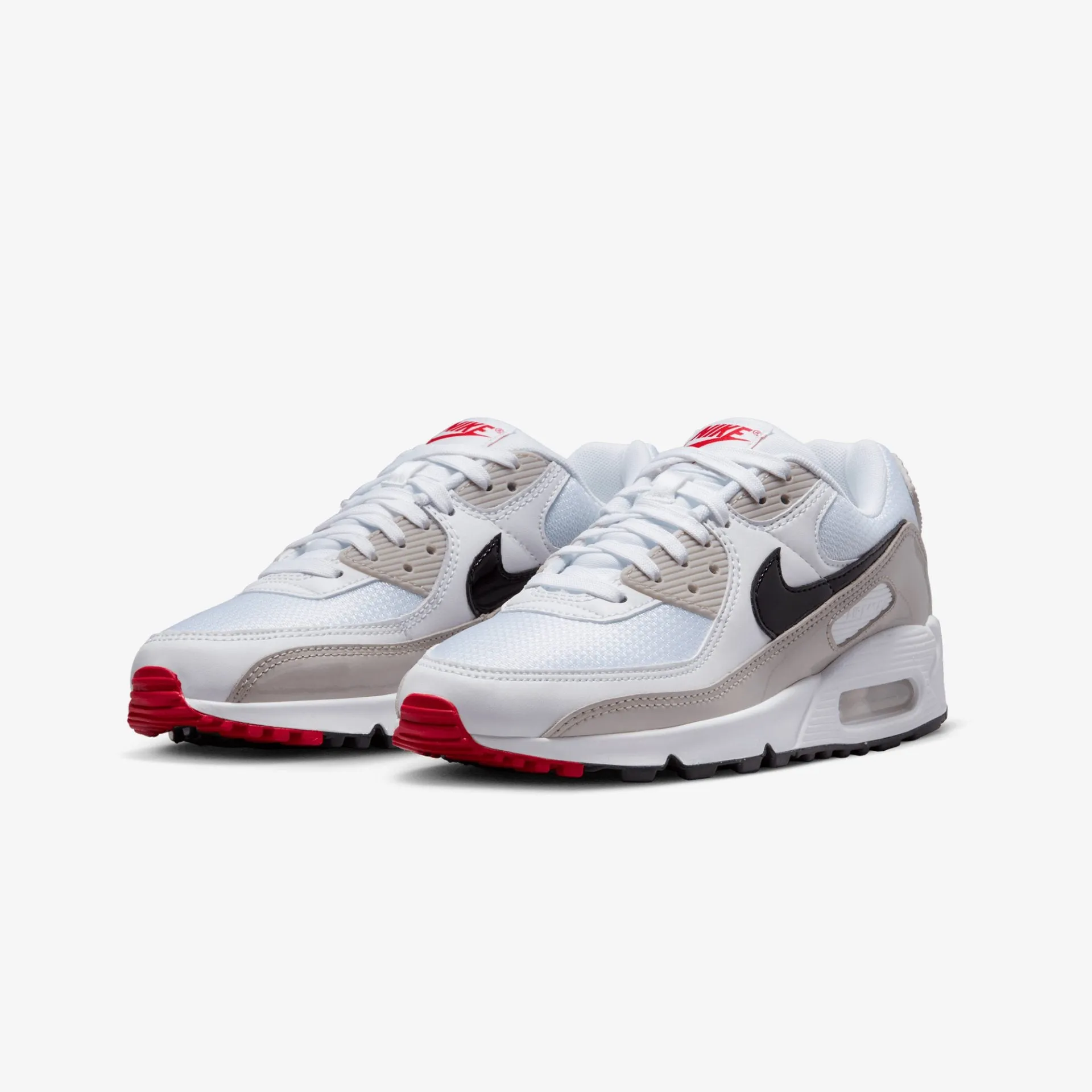 WMN'S Air Max 90 in White/Black-Light Iron Ore - Buy Online