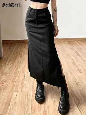 Women's High Waist Slim Fit Long Skirt for Casual Styling