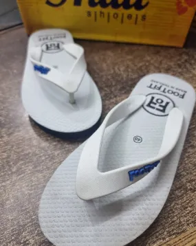 Women's White Casual Slip-On Slippers