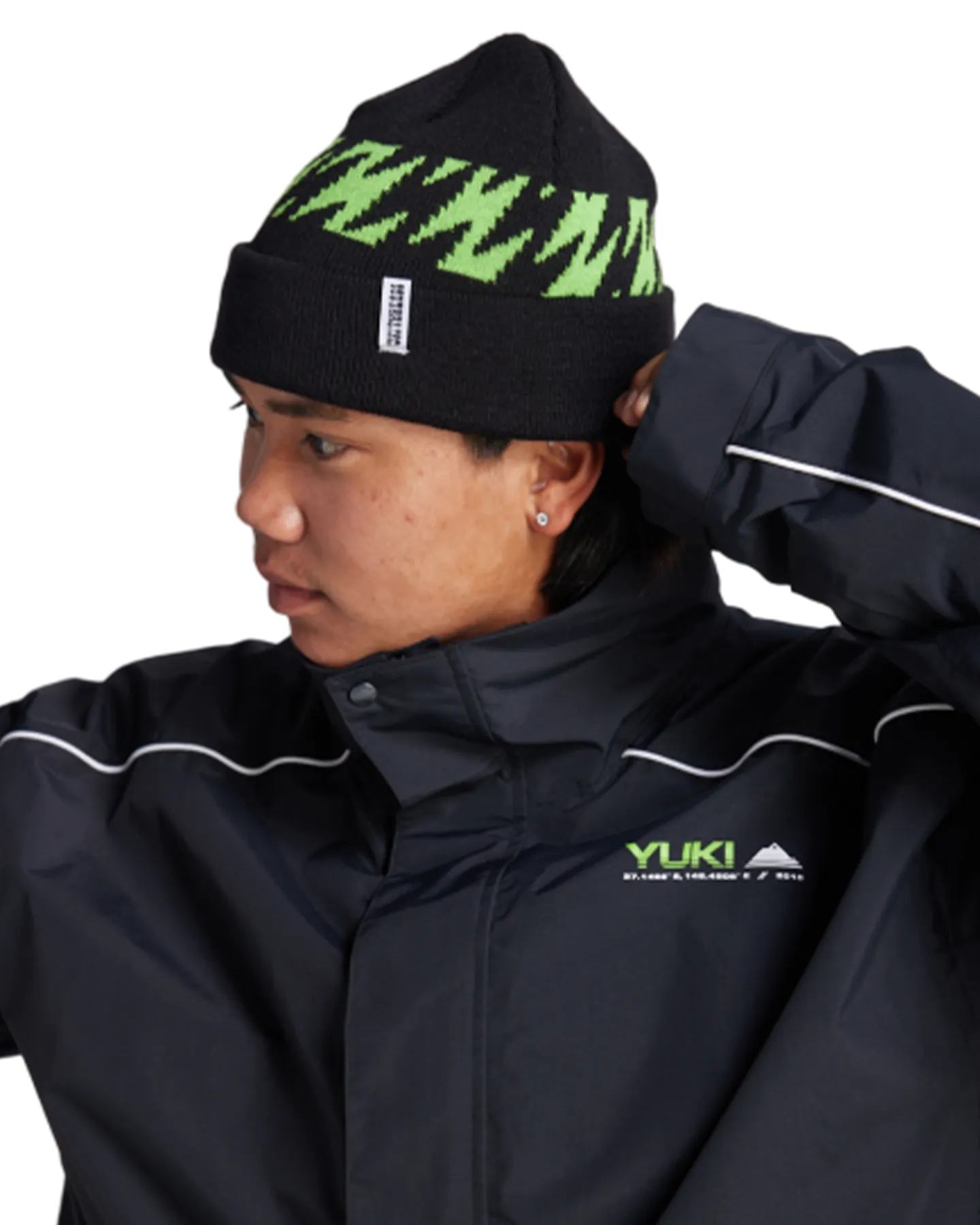 Yuki Black Lighting Beanie