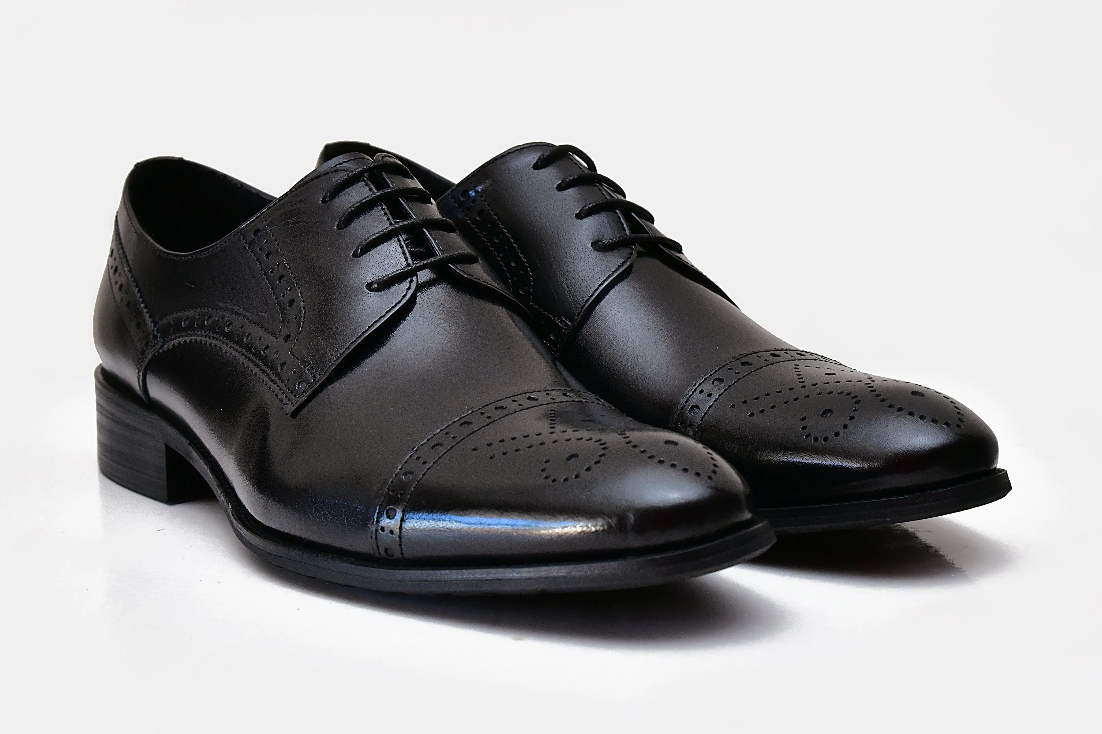 YURINA Black Oxford Shoes